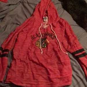 Official NHL Blackhawks Lace Up Hoodie
